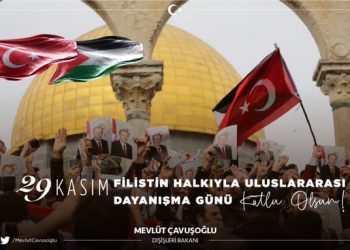 Filistin Halkıyla Uluslararası Dayanışma Günü Kutlu Olsun