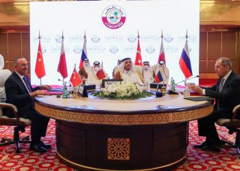 Katar Dışişleri Bakanı Şeyh Muhammed ve Rusya Dışişleri Bakanı Sergey Lavrov ile Üçlü Görüşmemiz