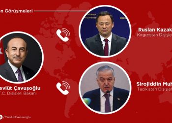 Kırgızistan Dışişleri Bakanı Ruslan Kazakbayev ve Tacikistan Dışişleri Bakanı Sirojiddin Muhriddin ile Telefon Görüşmemiz