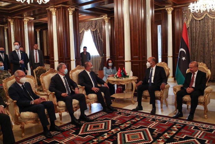 Libya Başkanlık Konseyi Başkanı el-Menfi ve Üyeleri el-Lafi ve el-Koni’yle Görüşmemiz